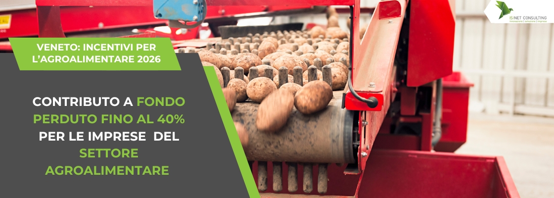 Veneto Incentivi per l'Agroalimentare 2026