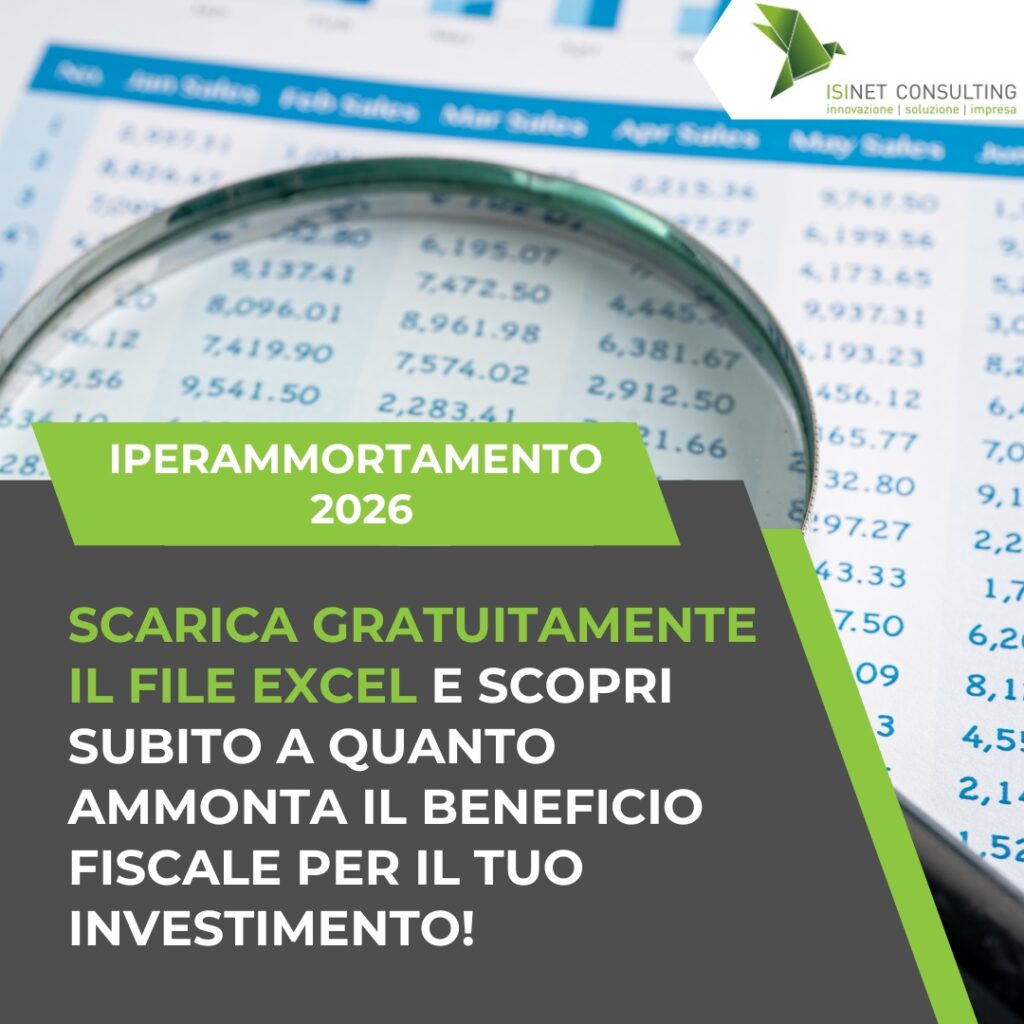 Scarica il Foglio di Calcolo per l'Iperammortamento 2026: Simula ora il Tuo Vantaggio Fiscale