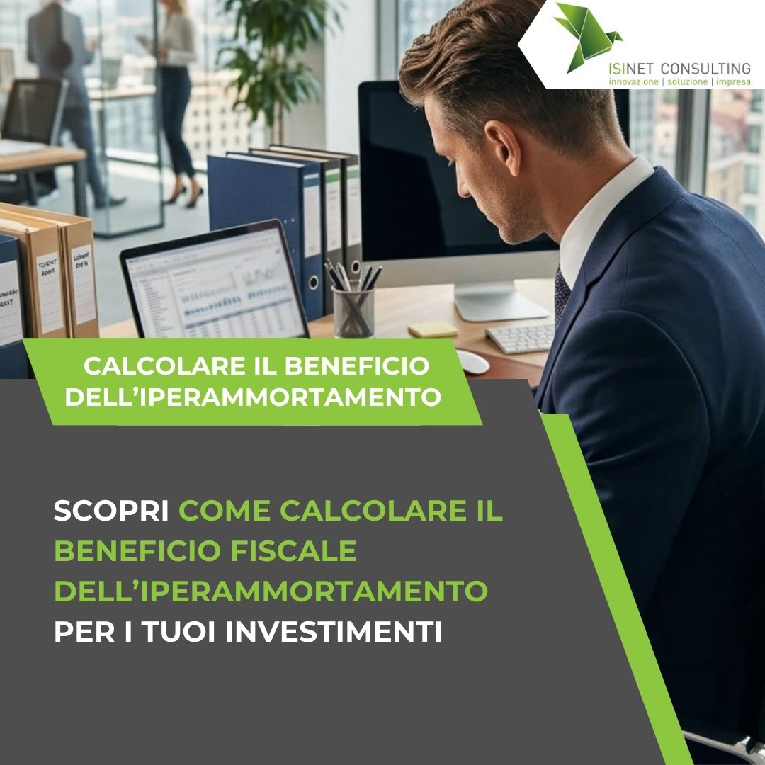 Isinet Consulting Scopri come calcolare il beneficio dell'Iperammortamento con esempi pratici per ottimizzare i tuoi investimenti.